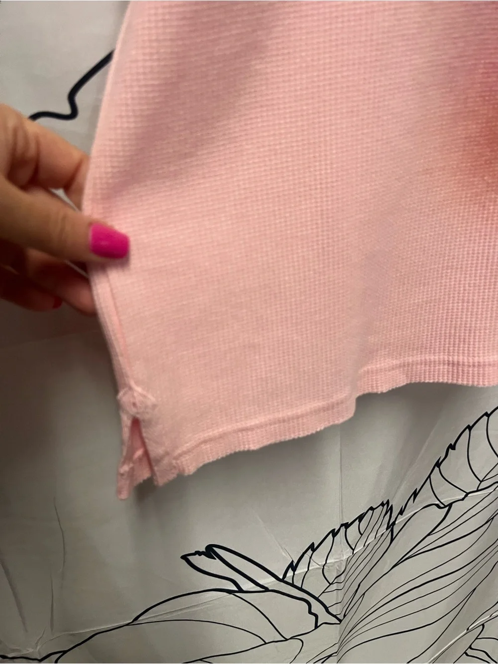 Free People Pink 'Meowy Christmas' Cat Graphic Tee - Pink (313)